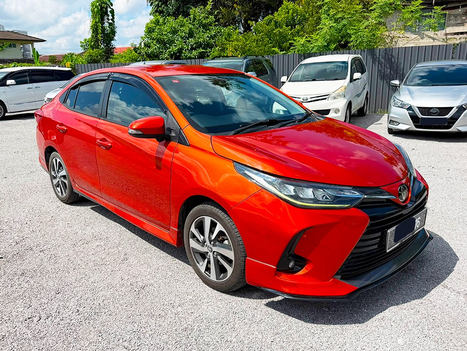 Used 2021 Toyota Vios 1.5 E in Orange for sale in Kuching, Sarawak
