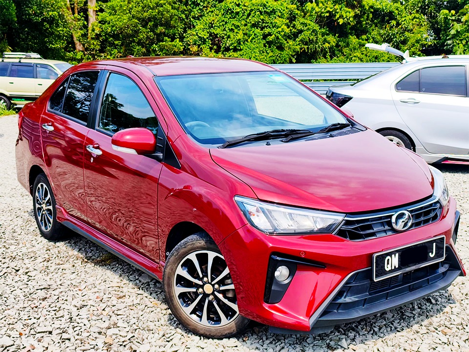 Used 2021 Perodua Bezza 1.3 X in Maroon for sale in Kuching, Sarawak