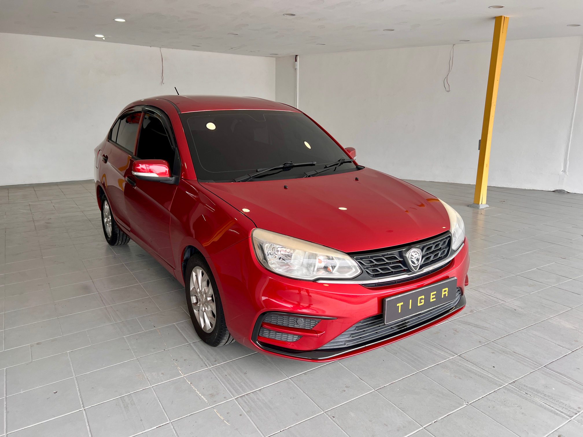 2019 Proton Saga 1.3 Standard in Red, recently sold by Tiger Motors in Kuching, Sarawak