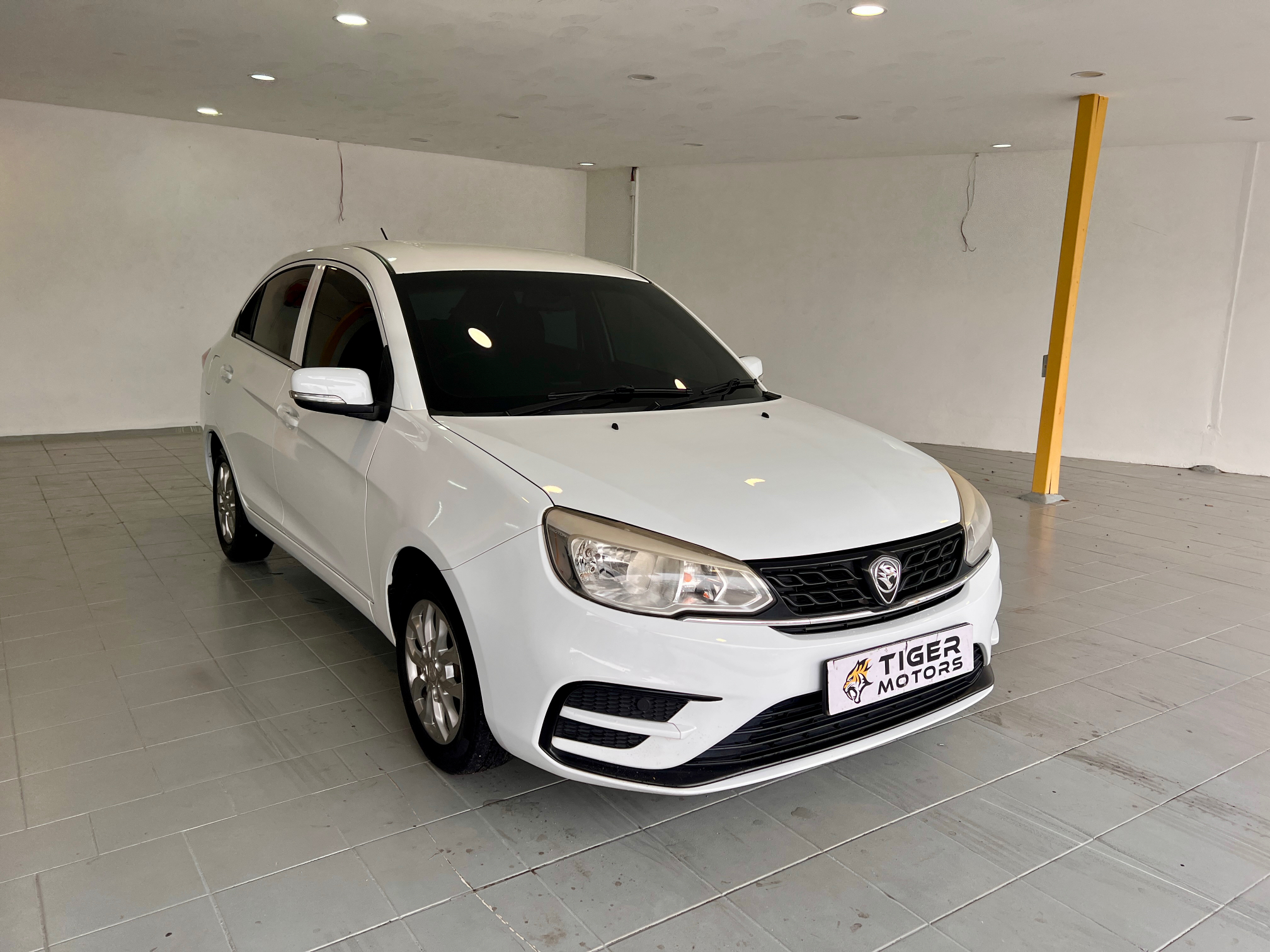 2019 Proton Saga 1.3 Standard in White, recently sold by Tiger Motors in Kuching, Sarawak