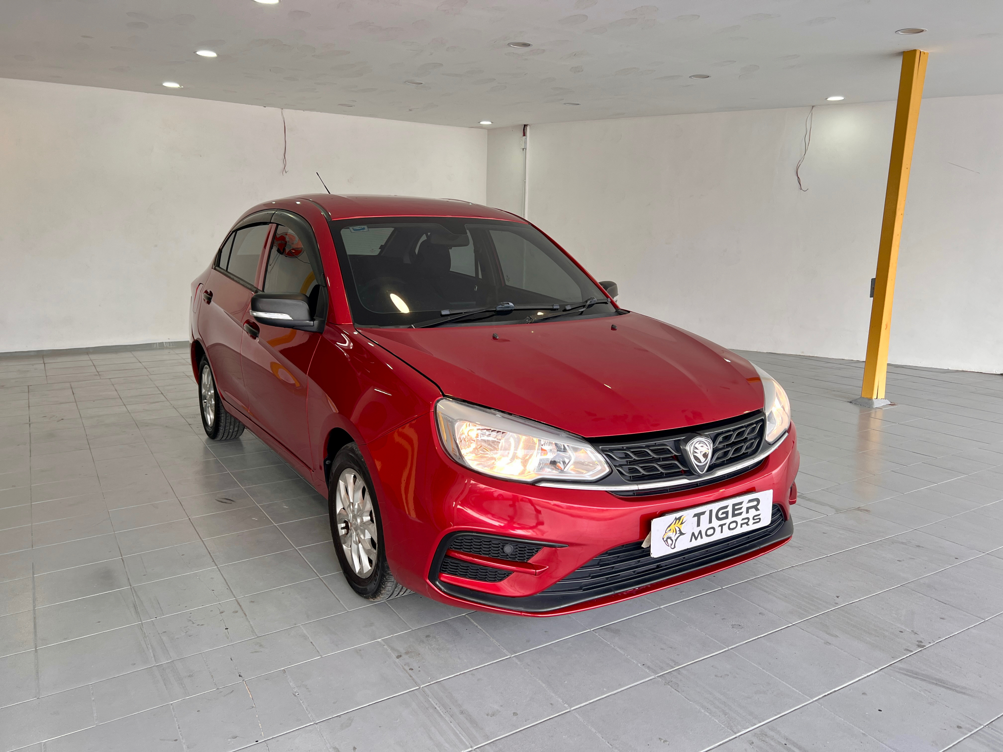 2020 Proton Saga 1.3 Standard in Red, recently sold by Tiger Motors in Kuching, Sarawak