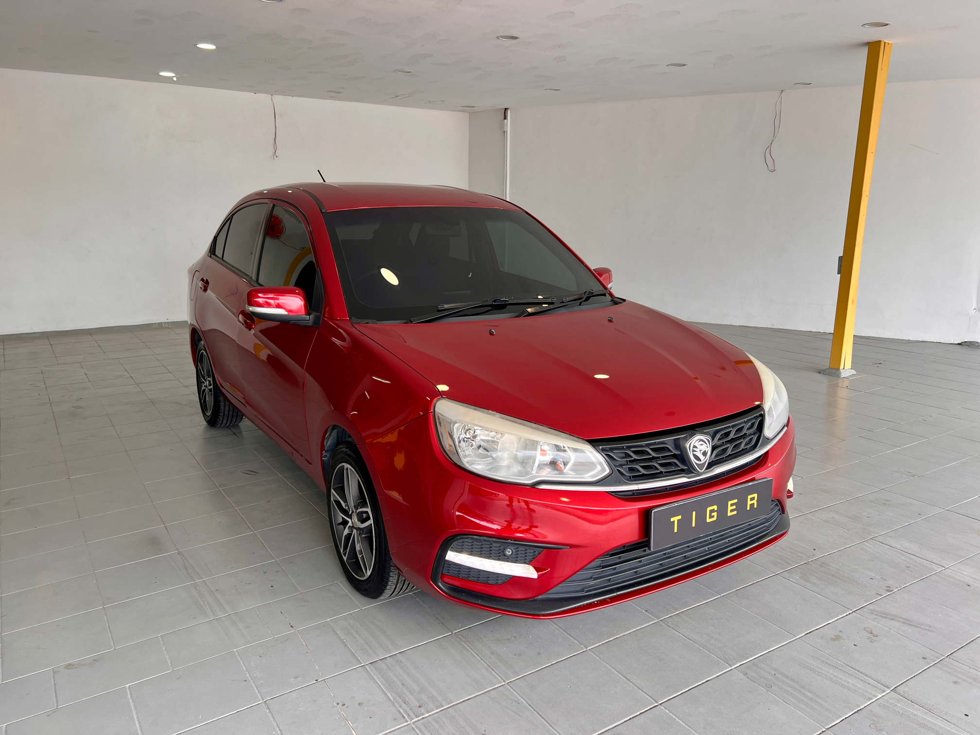 2019 Proton Saga 1.3 Premium in Red, recently sold by Tiger Motors in Kuching, Sarawak