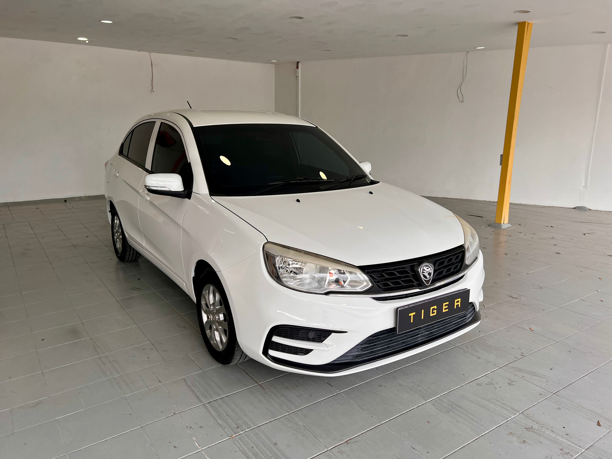 2019 Proton Saga 1.3 Standard in White, recently sold by Tiger Motors in Kuching, Sarawak
