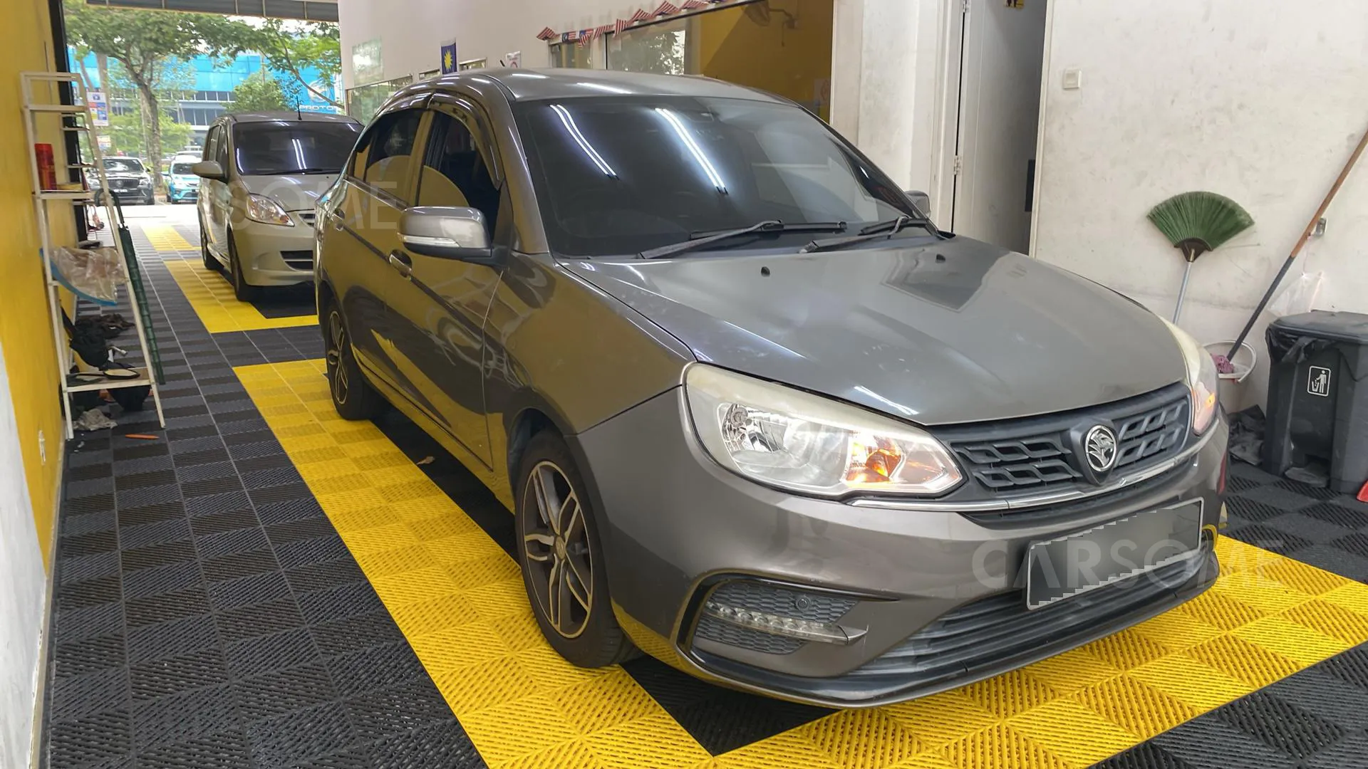 2019 Proton Saga 1.3 Premium in Grey, recently sold by Tiger Motors in Kuching, Sarawak