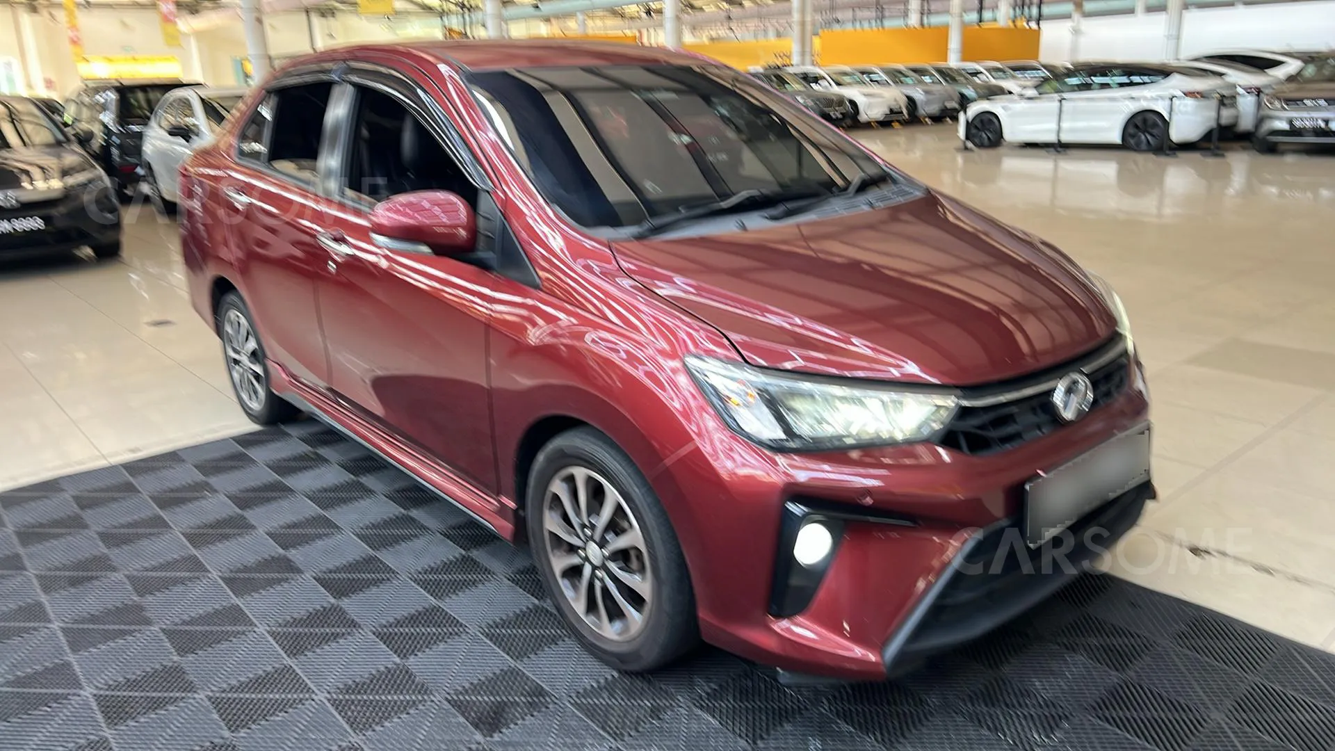 2020 Perodua Bezza 1.3 AV in Red, reserved at Tiger Motors in Kuching, Sarawak